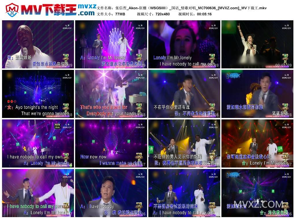 张信哲_Akon-狂潮（WSGSIIII）_国语_情歌对唱_MC700636